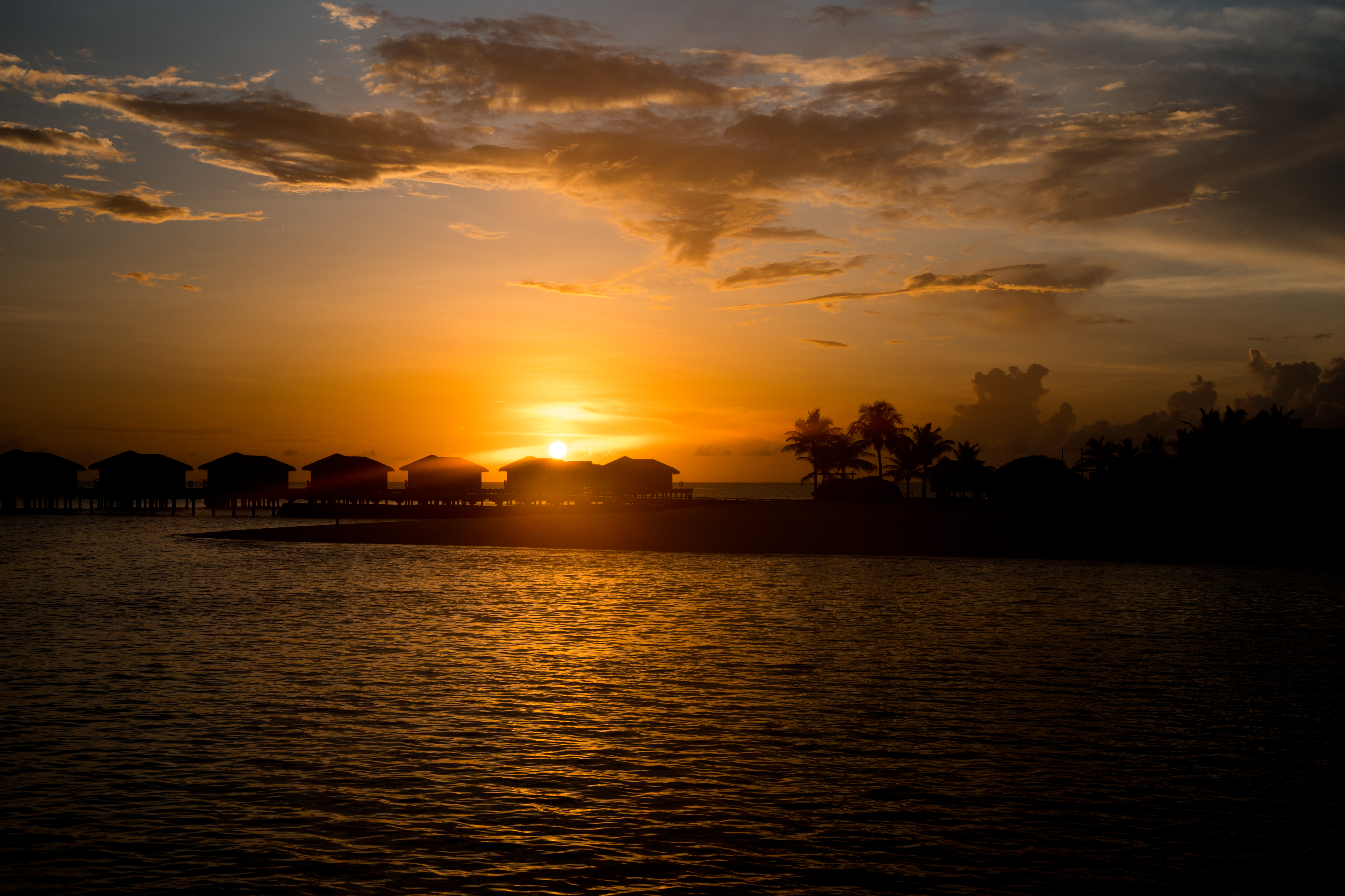 Malediven Sonnenuntergang